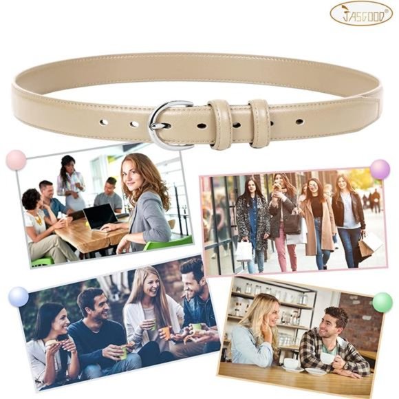 JASGOOD Leather Belt for Jeans Pants Plus Size Western Design Belt Alloy Buckle main image 4